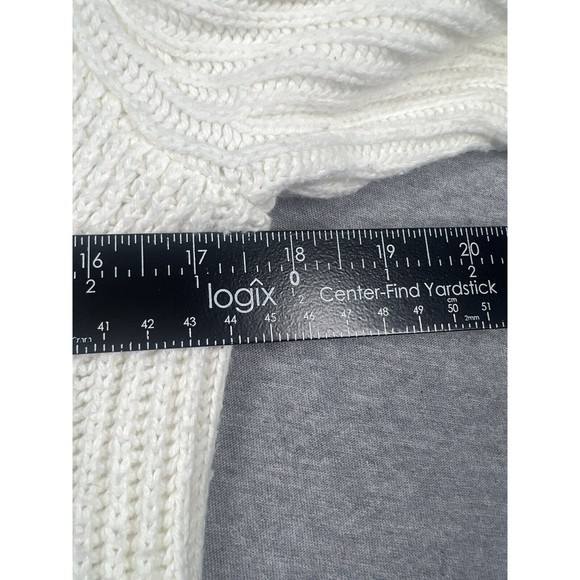 Madewell Women's Ivory Holcomb Textured Ribbed Sweater Size S Cotton Blend - Picture 6 of 6